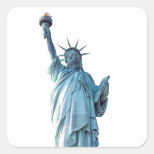Statue of Liberty New York City Square Sticker