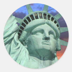 Statue of Liberty, New York Classic Round Sticker