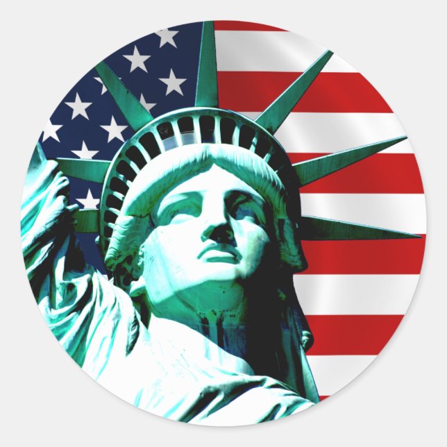 Statue of Liberty, New York Classic Round Sticker (Front)