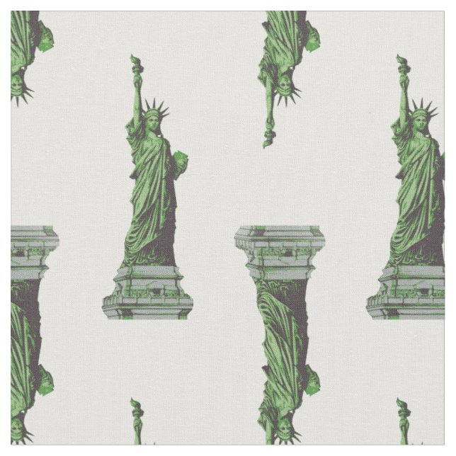 statue of liberty new york fabric (Close Up)
