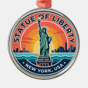 Statue of Liberty New York Metal Ornament