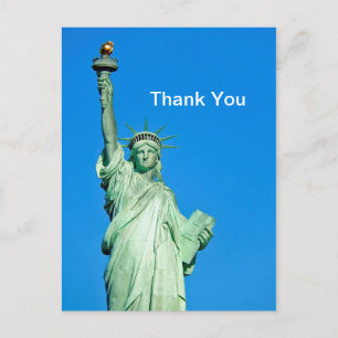 Statue of Liberty New York Photo Thank You Postcard