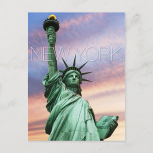 statue of liberty new york postcard