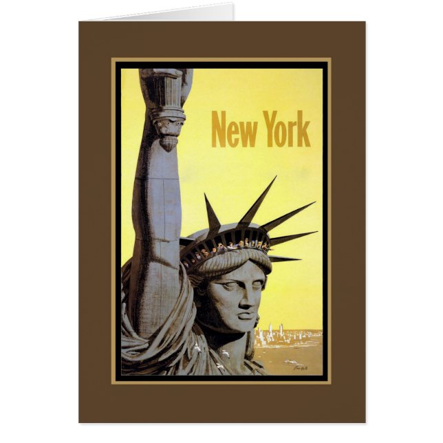 statue of liberty new york travel poster (Front)