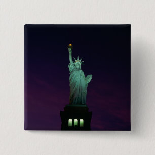 Statue of Liberty, New York, USA 7 15 Cm Square Badge
