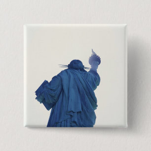 Statue of Liberty, New York, USA RF) 15 Cm Square Badge