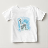 Statue of Liberty New York – Vintage Watercolor