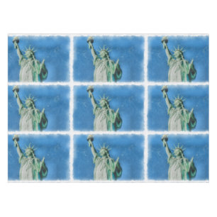 Statue of liberty, New York watercolors painting Tablecloth