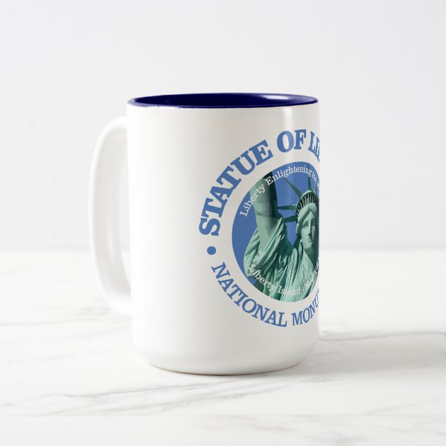 Statue of Liberty (NM) Two-Tone Coffee Mug (Front Left)