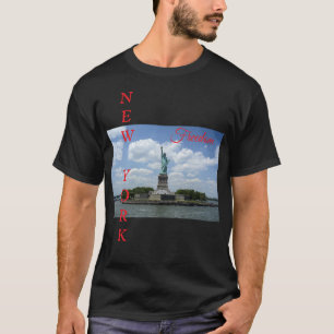 Statue Of Liberty Nyc New York Men's black T-Shirt