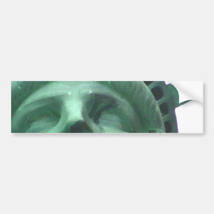 Statue of Liberty Oil Effect Bumper Sticker