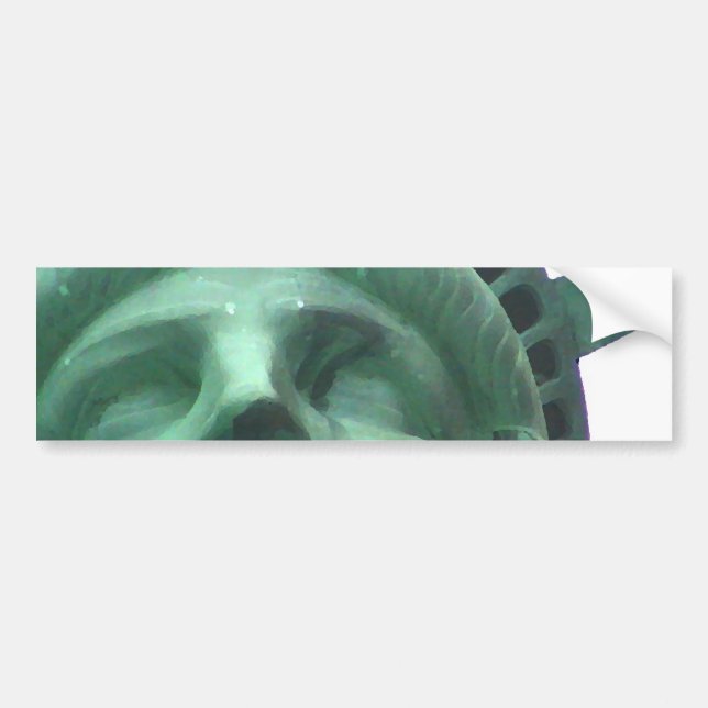 Statue of Liberty Oil Effect Bumper Sticker (Front)