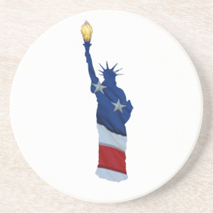 Statue of liberty on any colour coaster