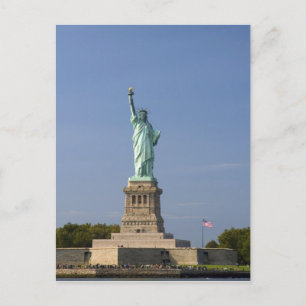 Statue of Liberty on Liberty Island in New Postcard