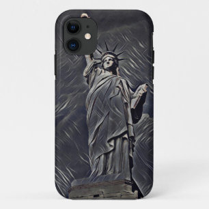 Statue of Liberty painting iPhone 11 Case