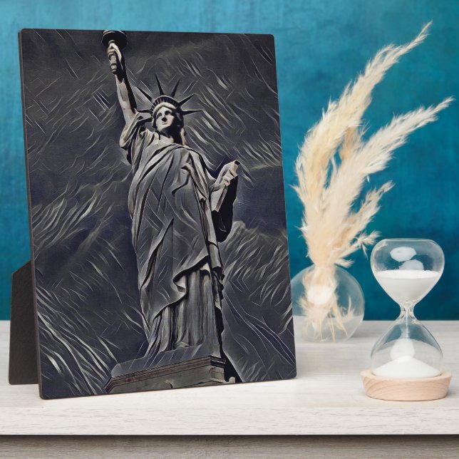 Statue of Liberty painting Plaque (Side)