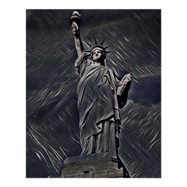 Statue of Liberty painting Poster (Front)