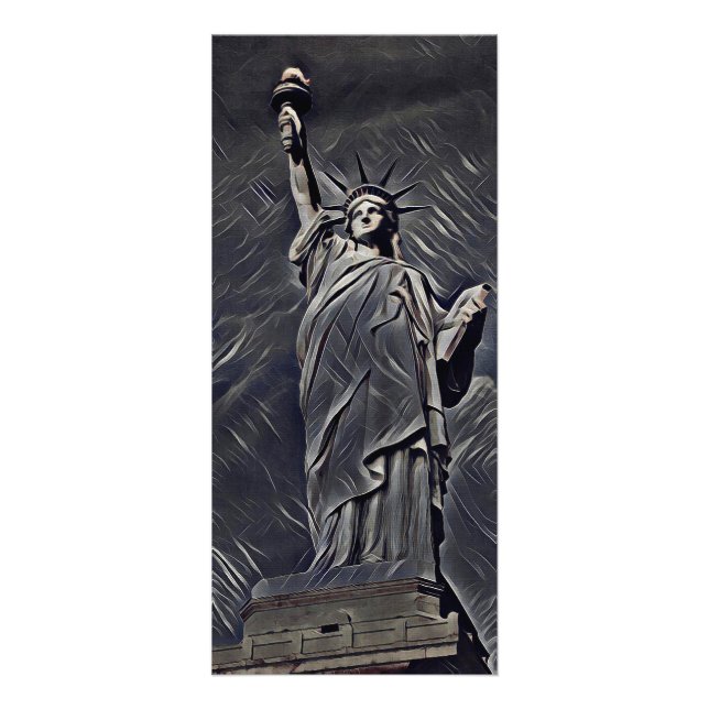 Statue of Liberty painting Rack Card (Front)