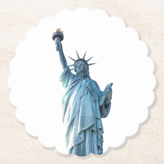 Statue of liberty   paper coaster (Front)