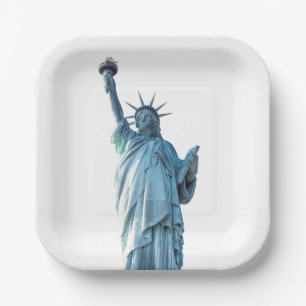 Statue of liberty  paper plate