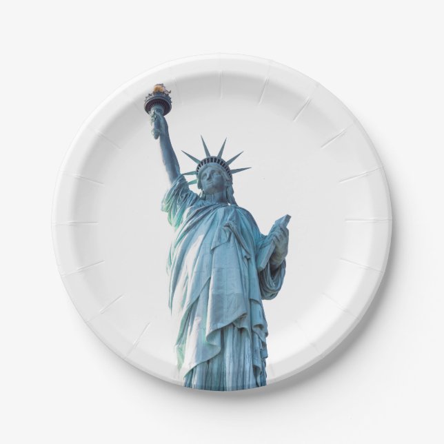 Statue of liberty  paper plate (Front)