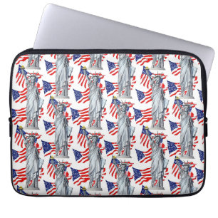 Statue of Liberty, Patriot America Laptop Sleeve