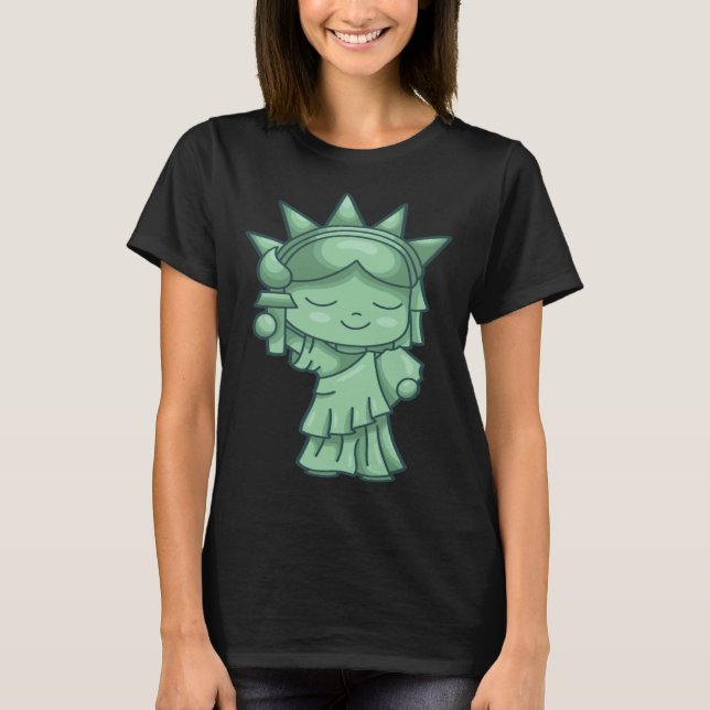 Statue of Liberty Patriotic  USA Sightseeing New Y T-Shirt (Front)