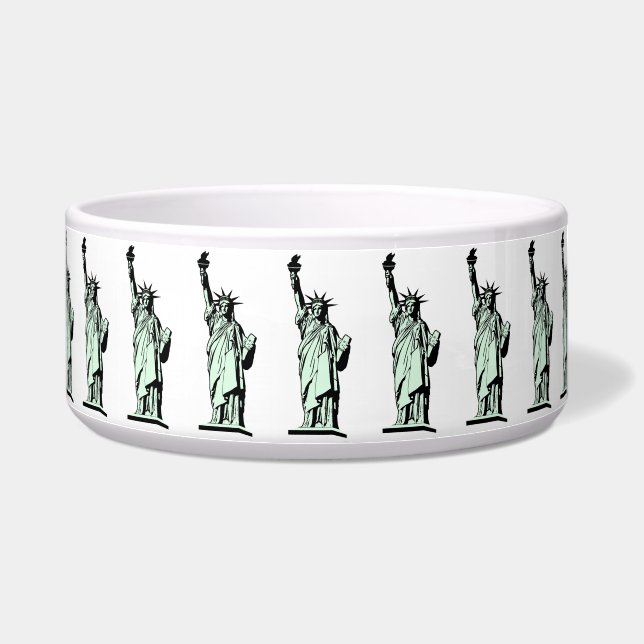 Statue of Liberty Pet Bowl (Right)