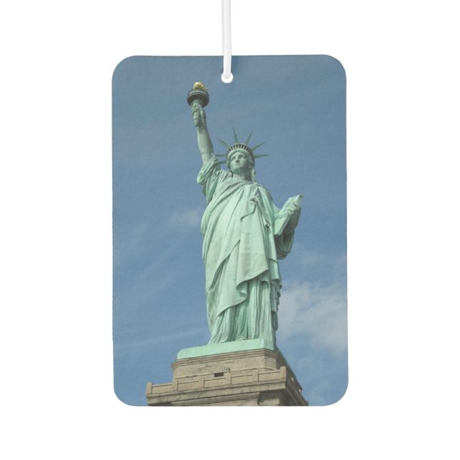 Statue of liberty photo car air freshener (Front)