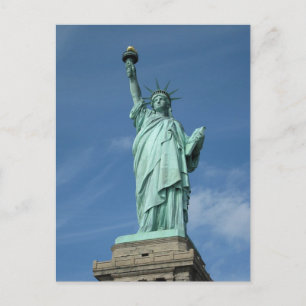 Statue of liberty photo postcard