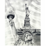 Statue of Liberty Photo Sculpture<br><div class="desc">Pencil drawing of the Statue of Liberty</div>