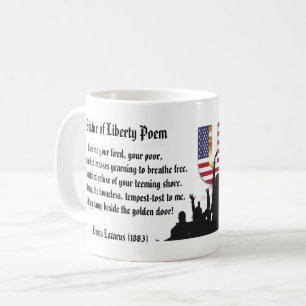 Statue of Liberty Poem, A Nation of Immigrants Coffee Mug