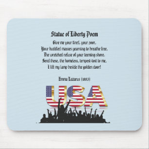 Statue of Liberty Poem, A Nation of Immigrants Mouse Pad