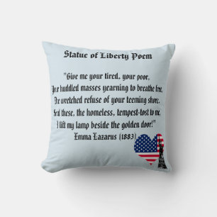 Statue of Liberty Poem Cushion