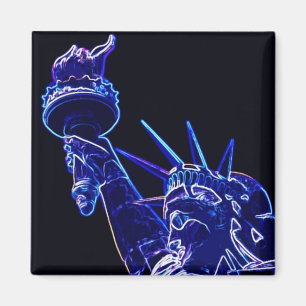 Statue of Liberty Pop Art Magnet