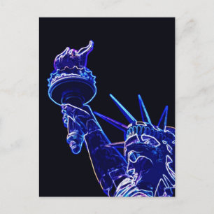 Statue of Liberty Pop Art Postcard