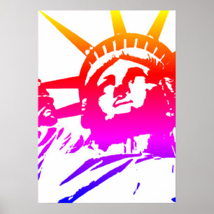 Statue of Liberty Pop Art Poster