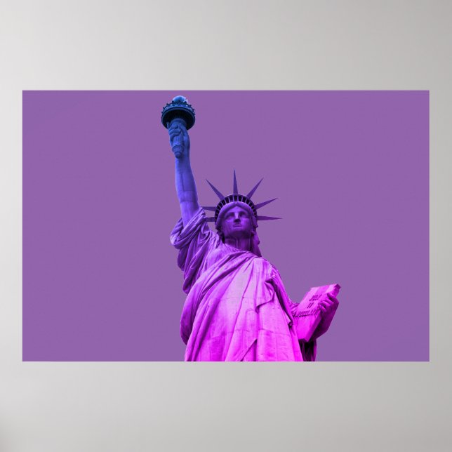Statue of Liberty Pop Art Poster (Front)