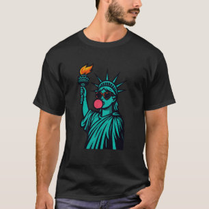 Statue of Liberty Pop Rebel Bubblegum Americana T-Shirt