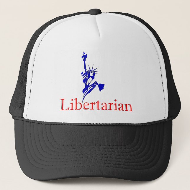 Statue of Liberty -- Retro Libertarian icon Trucker Hat (Front)
