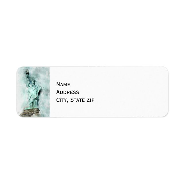 Statue of Liberty Return Address Labels (Front)