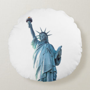 Statue of liberty round cushion