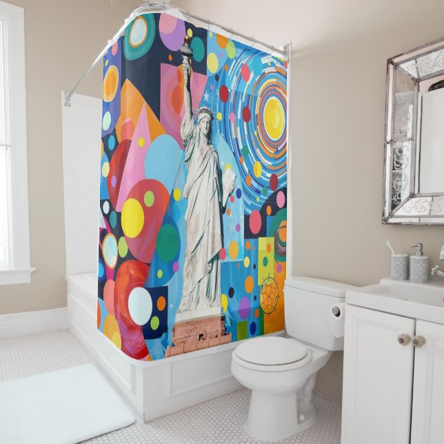 Statue of Liberty Shower Curtain (In Situ)