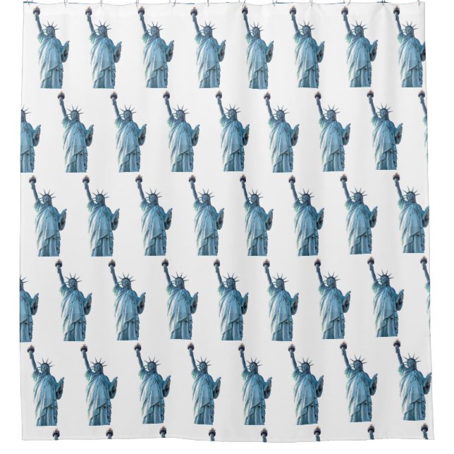 Statue of liberty   shower curtain (Front)
