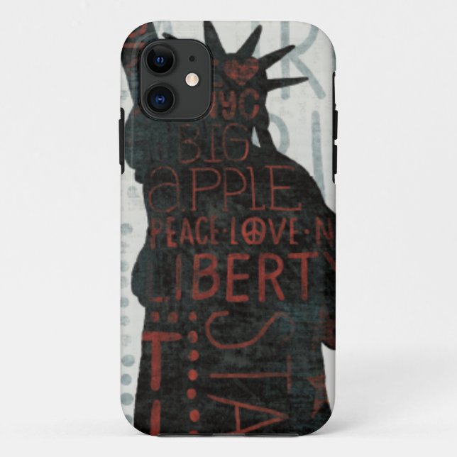 Statue of Liberty Silhouette Case-Mate iPhone Case (Back)