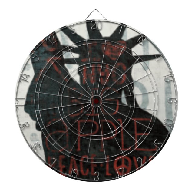 Statue of Liberty Silhouette Dartboard (Front)