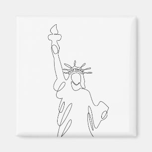 Statue of Liberty silhuette Magnet