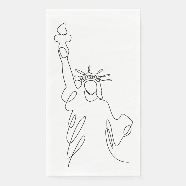 Statue of Liberty simple sketch Napkin (Front)