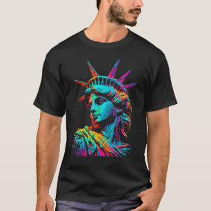 Statue of Liberty Souvenir Painting Art New York C T-Shirt