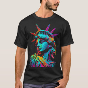 Statue of Liberty Souvenir Painting Art New York C T-Shirt